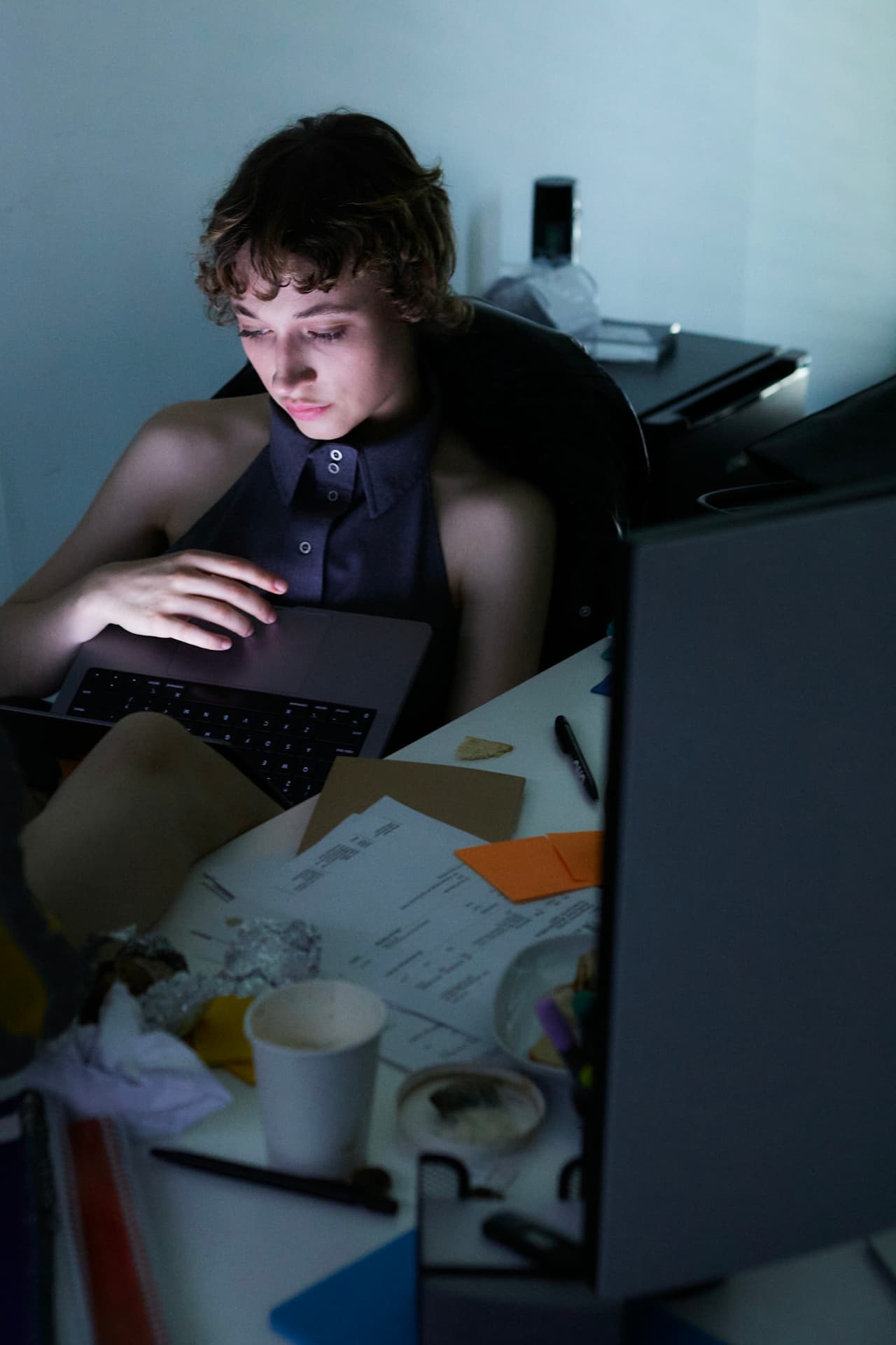 Focused late-night work session